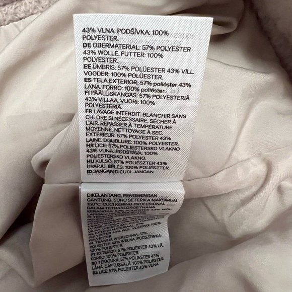 H&M Beige Cropped Shirt Jacket Shacket - Picture 8 of 8